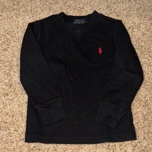 Polo by Ralph Lauren Black Kids Shirt with Red Logo